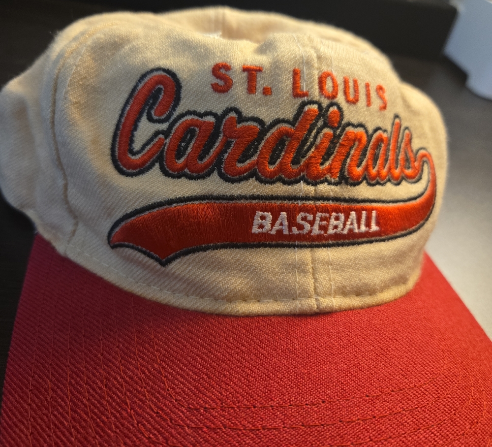 Vintage 90s Starter St. Louis Cardinals Snapback Baseball Hat Script 100% Wool
